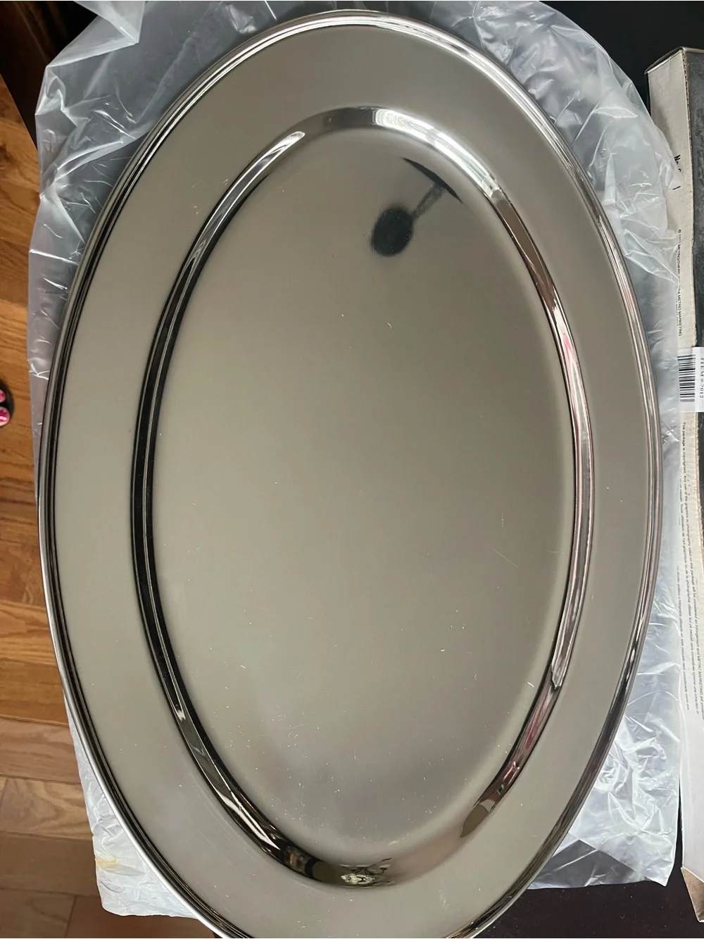 Metro Stainless Steel Oval Platter - Silver